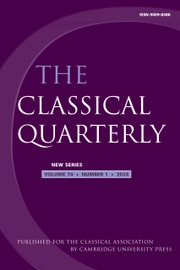 The Classical Quarterly